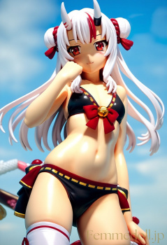 Vtuber　百鬼あやめのフィギュア風AIエロ画像2の画像