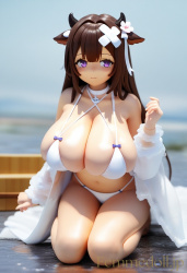 アズールレーン 樫野(ビキニ)のフィギュア風エロ画像の画像