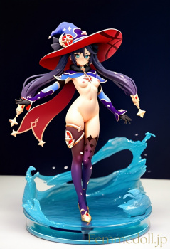 【エロ画像】原神 モナのフィギュア風AIイラストの画像