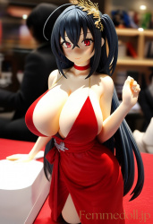 アズールレーン　大鳳（ドレス）のフィギュア風エロ画像の画像