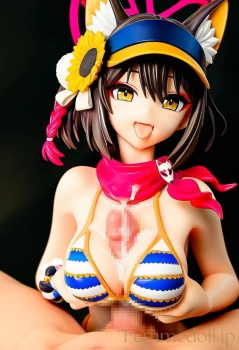 「主殿の…熱いの、忍法で受け止めます♡」イズナが水着でご奉仕してくれるイラスト♪の画像