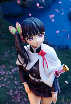 【鬼滅の刃】カナヲ のヌードが夜桜で儚げに輝く！【エロイラスト】の画像