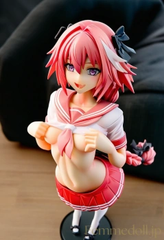 【FGO】アストルフォ「見てて…」制服スカートめくって露出誘惑 【フィギュア風AI24枚】の画像