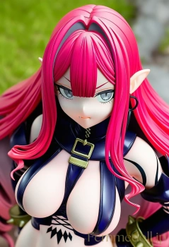 【FGO】バーヴァン・シー「もっと見て…」露出ドレスで誘惑ポーズ【フィギュア風AIエロ30枚】の画像