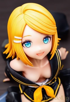 【鏡音リン】セーラー服の胸チラが微かに揺れ誘惑の微笑み【フィギュア風エロ30枚】の画像