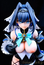 【hololive】オーロ・クロニー「触れたくなるでしょ？」爆乳見せつけ誘惑【フィギュア風AIエロ24枚】の画像