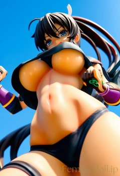 【閃乱カグラ】焔：紅蓮の抜け忍、炎に焼かれる肢体【AI生成イラスト24枚】の画像