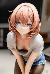 【AIオリジナル】美少女の胸元が服ズレでポロリ見えまくり【フィギュアエロCG36枚】の画像