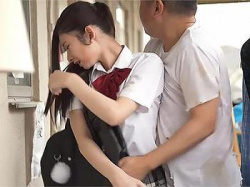 [エロ女子高生]【JK×中出し】隣のアパートで清楚な女子高生が男に捕らえられ監禁されて豊満なバストを嬲られながら子宮に大量の白濁液を注入の画像
