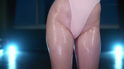 【フェチ画像】ハイレグレオタードで踊る人気アイドルのテッカテカボディ?Gカップ×尻フェチ【篠見星奈】の画像