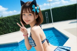 猫耳ビキニの画像