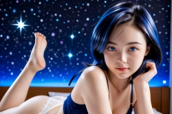 七夕の女の子の画像