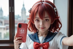 赤毛の女の子の画像