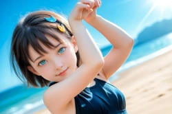 ストレッチ中の女の子 Part1の画像