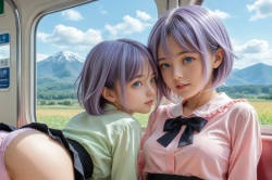 電車で地雷系 Part1の画像