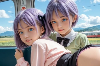 電車で地雷系 Part2の画像