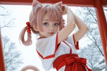 正月は猫巫女 Part1の画像