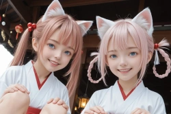 正月は猫巫女 Part2の画像