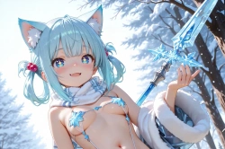 雪の猫耳娘 Part1の画像