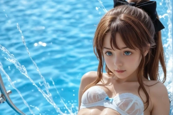 下着で水浴びする女の子 Part4の画像