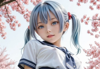 サクラの下の女の子 Part1の画像