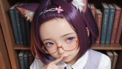 図書室と眼鏡っ子 Part1の画像