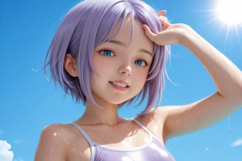 スク水と青い海 Part1の画像