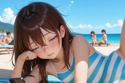 イライラ妹と海水浴 Part1の画像