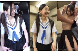 偽のIdol募集に引っ掛かり上京した高校生にエロ強要！華奢な膣を無理ヤリ愛撫され廻される…仕組まれた罠❤の画像