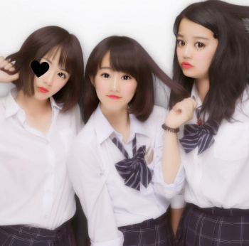 JK画像を加工してブラジャー透かしてみた！！！！！！！！！の画像