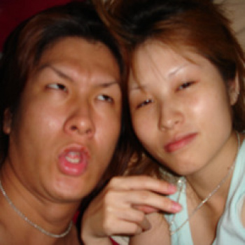 自己主張の強い細眉な元ヤン新婚ＤＮＱ夫婦の流出ポルノの画像