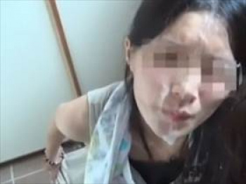 【個人撮影】旦那の精子にまみれる嫁の表情がエロい!休日に撮影した素人夫婦の営み投稿映像が生々しすぎる件の画像