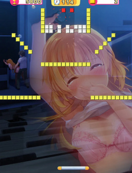【高難度注意】コンティニュー前提のエロゲームをノーコンクリア目指してみる その1【脱衣ブロック崩し】【スマホ可無料プレイ可】の画像