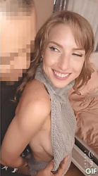 悩ましい表情で誘うメリケン巨乳美人妻【GIF15枚】の画像