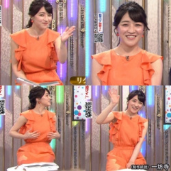 NHK赤木野々花アナが可愛い笑顔と美乳で魅せた 6/2「うたコン」の画像