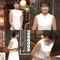 NHK井上あさひアナが美乳おっぱい強調して魅せた 7月20日「ニュースきょう一日」の画像