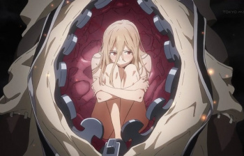 アニメ『グレイプニル』4話でエロいぬるぬるの下着姿やおっぱい丸出し全裸などエロシーンの画像