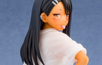 『イジらないで、長瀞さん』制服のブラウスが透けて水着が見えちゃってるエロフィギュア！の画像