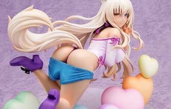 『ネコぱら』ココナツのエロいムチムチホットパンツで脱がせてパンツ丸見えエロフィギュア！の画像