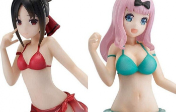 『かぐや様は告らせたい』四宮かぐやと藤原千花のエロい水着姿のエロフィギュア！の画像