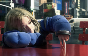 カプコンのPS5新作『プラグマタ』めっちゃかわいい金髪幼女のスパッツ丸見えシーン！の画像