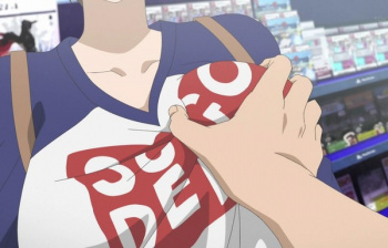 アニメ『宇崎ちゃんは遊びたい！』1話で女の子のエロいおっぱい揉みやエロマッサージなどの画像