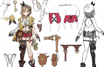 『ライザのアトリエ2』エロいライザや女の子たちのエロ衣装の詳細が描かれたエロ設定画！の画像