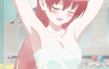アニメ『トニカクカワイイ』3話でエロいお風呂回で女の子のえっちな入浴シーンなど！の画像