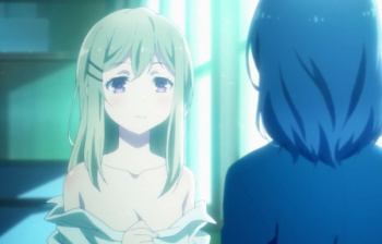 アニメ『安達としまむら』7話で女の子が服を脱いでおっぱいを見せつけてきたりエロシーンの画像