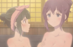 アニメ『安達としまむら』10話で女の子同士でお風呂でおっぱい揉ませたりエロシーン！の画像