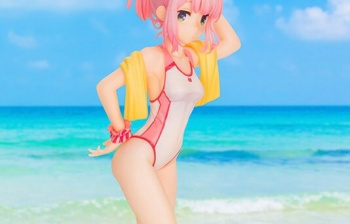 『まちカドまぞく』千代田桃のエロいムチムチのエロ競泳水着姿のエロフィギュア！の画像