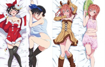 『彼女、お借りします』更科瑠夏と桜沢墨のエロサンタコスやパンツ丸見え抱きまくら！の画像
