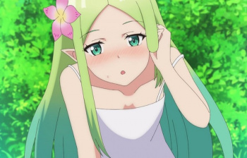 アニメ『俺だけ入れる隠しダンジョン』8話でエロい幼女に唇フェラしてもらったりエロシーン！の画像