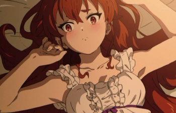 アニメ『無職転生』8話でロリショタえっち直前シーンや履いてないお尻丸見えシーンなど！の画像